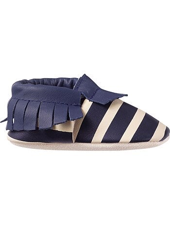 Chaussons cuir souple ? franges