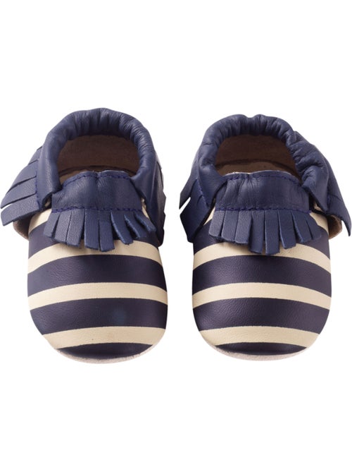 Chaussons cuir souple ? franges - Kiabi Chaussons cuir souple ? franges - Kiabi