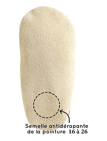 Chaussons cuir souple Petit Ours Brun