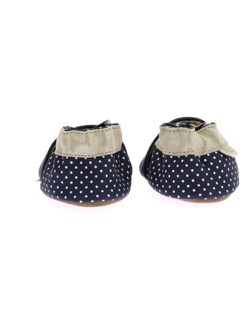 Chaussons Cuir Star Lovers Robeez Bleu marine - Kiabi