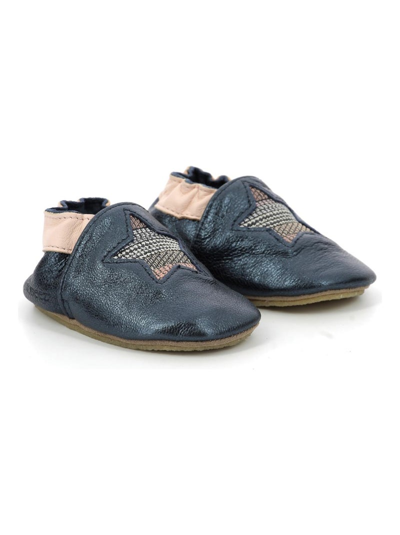 Chaussons Cuir Star Stripe Crp Bleu marine - Kiabi