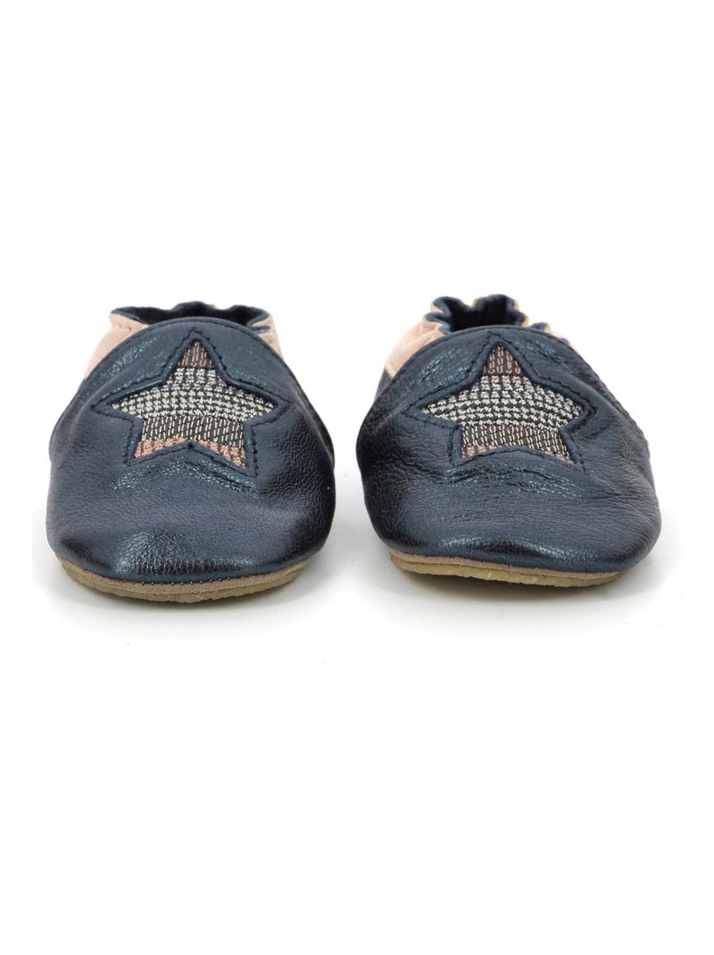 Chaussons Cuir Star Stripe Crp Bleu marine - Kiabi