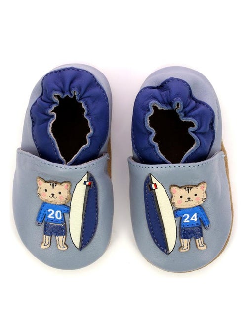 Chaussons Cuir Surfing Boy - Kiabi