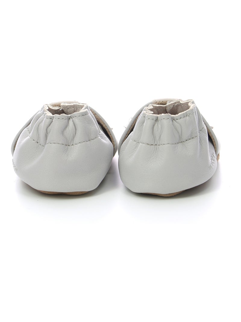 Chaussons Cuir Sweety Dog Gris - Kiabi