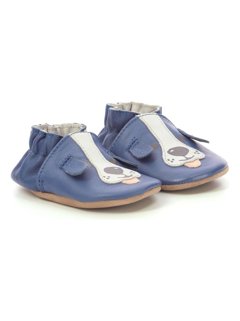 Roddeez Chaussons Cuir Sweety Dog Robeez - Bleu - Bébé - 0.00€ - Kiabi