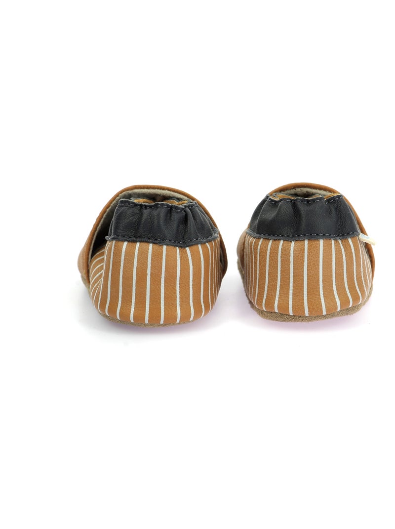 Chaussons Cuir Tiny Dragon Robeez Camel - Kiabi