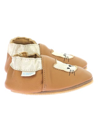 Chaussons Cuir Wild Kitten Semelle Crepe Robeez