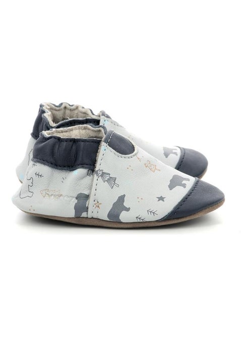 Chaussons Cuir Wintering Bear Robeez - Kiabi