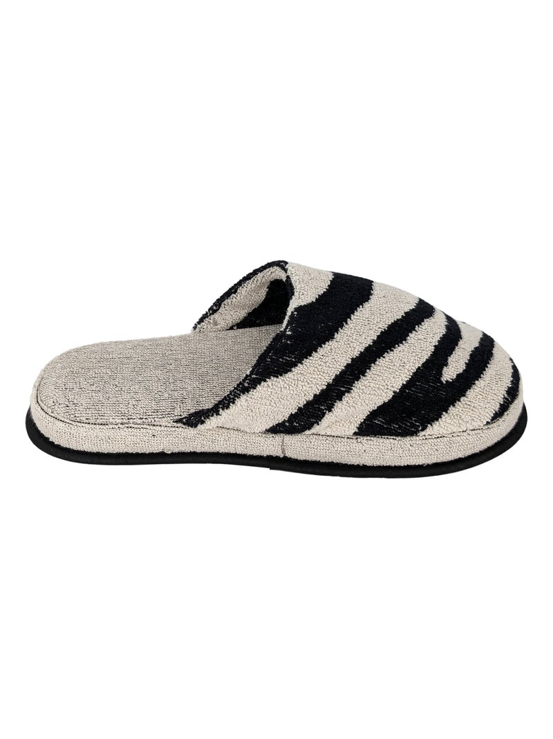 Chaussons de bain collection ZEBRA Beige - Kiabi