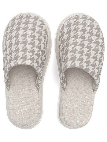 Chaussons de bain PIED-DE-POULE