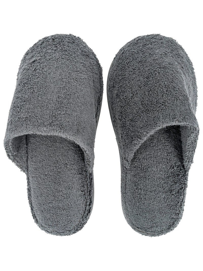 Chaussons de bain PURE PLUS gris anthracite - Kiabi