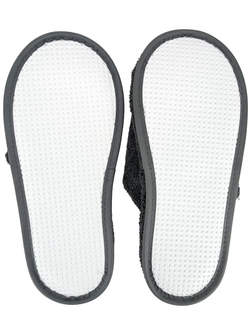 Chaussons de bain PURE PLUS gris anthracite - Kiabi