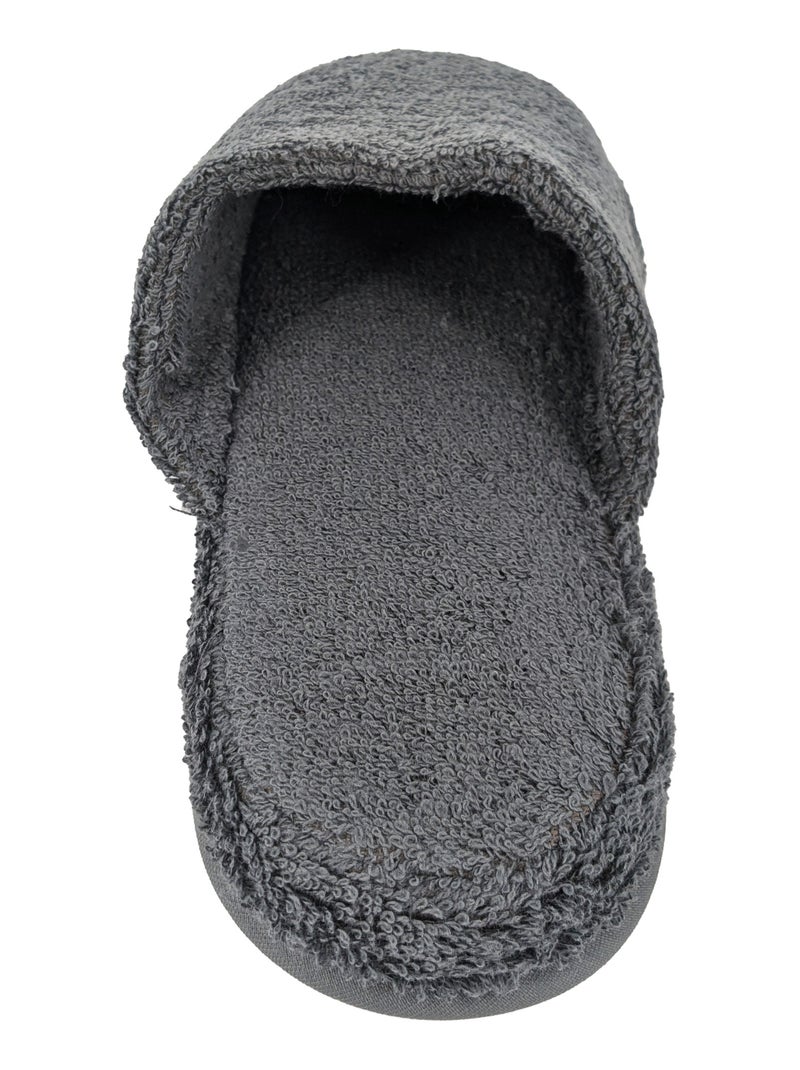 Chaussons de bain PURE PLUS gris anthracite - Kiabi