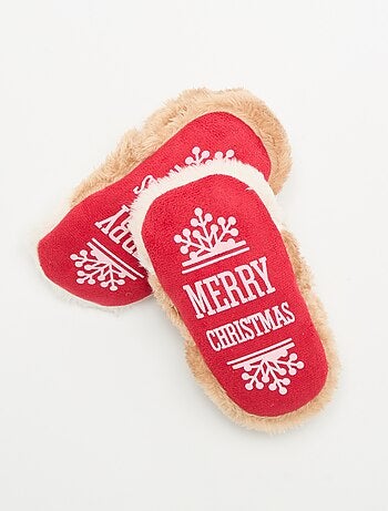 Chaussons de Noël 'chat'