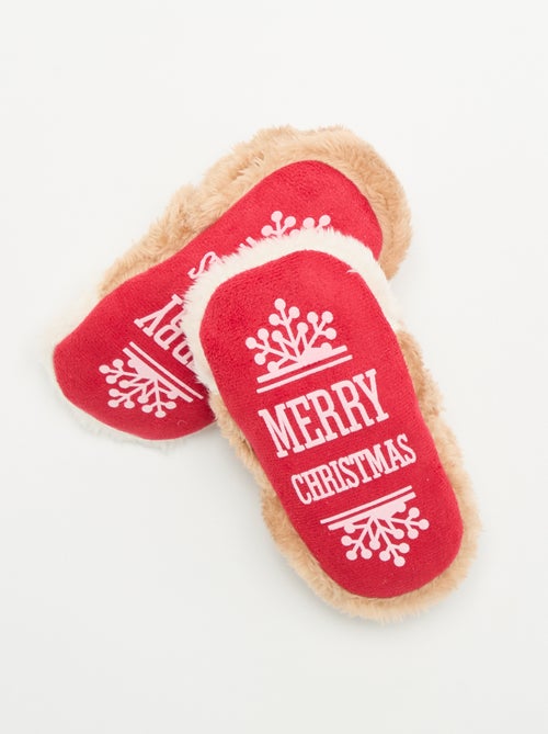Chaussons de Noël animaux - Kiabi