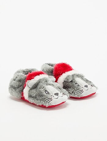 Chaussons de Noël 'chat'