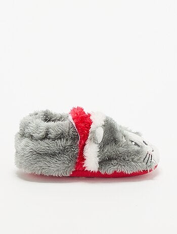 Chaussons de Noël 'chat'