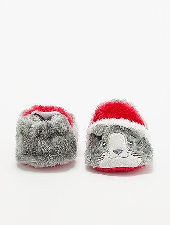Chaussons de Noël 'chat'