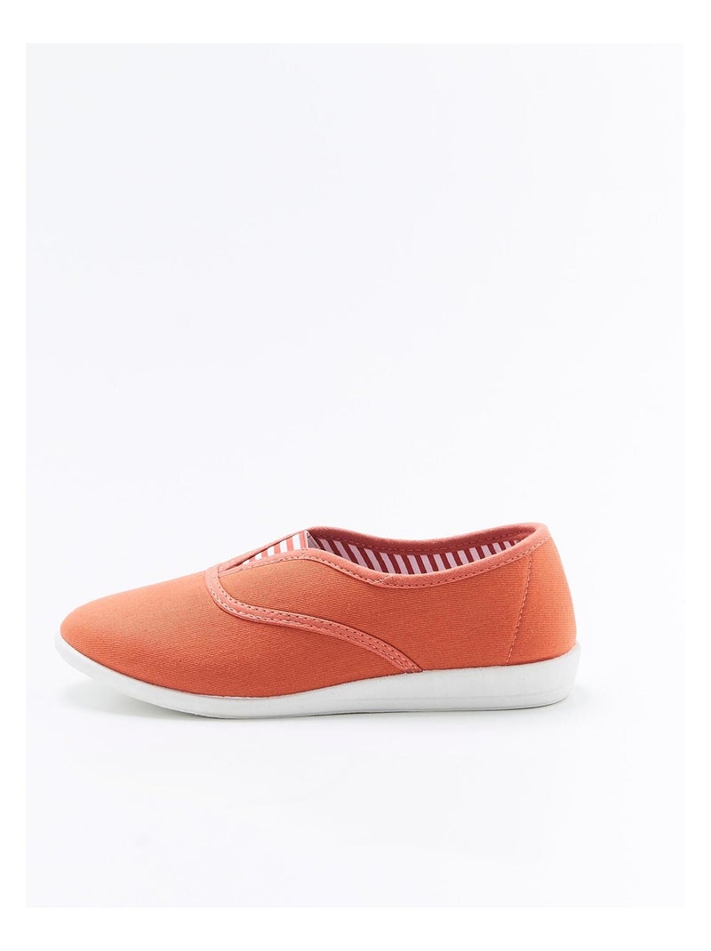 Chaussons dessus toile - Damart Abricot - Kiabi