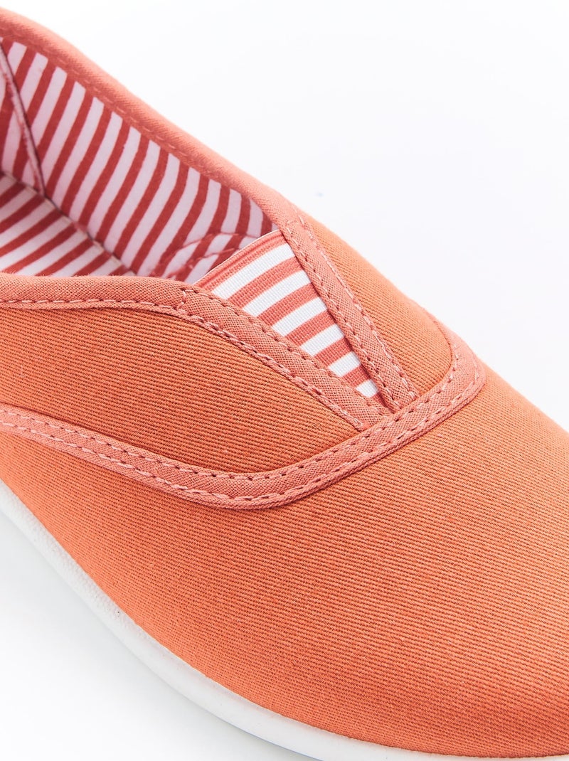 Chaussons dessus toile - Damart Abricot - Kiabi