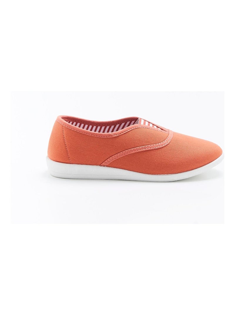 Chaussons dessus toile - Damart Abricot - Kiabi