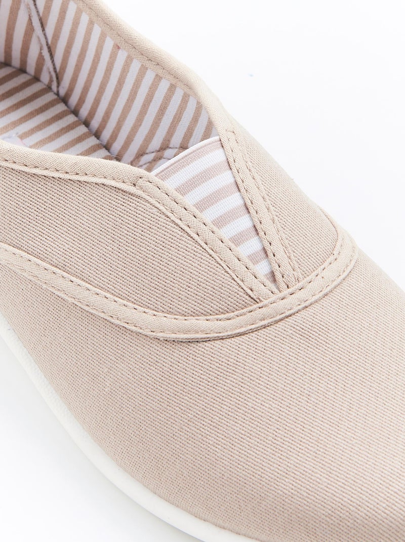 Chaussons dessus toile - Damart Beige - Kiabi