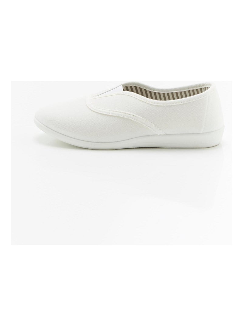 Chaussons dessus toile - Damart Blanc - Kiabi