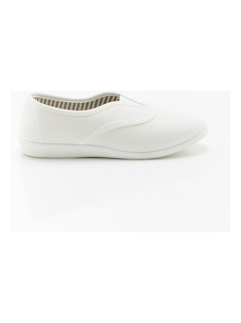 Chaussons dessus toile - Damart Blanc - Kiabi