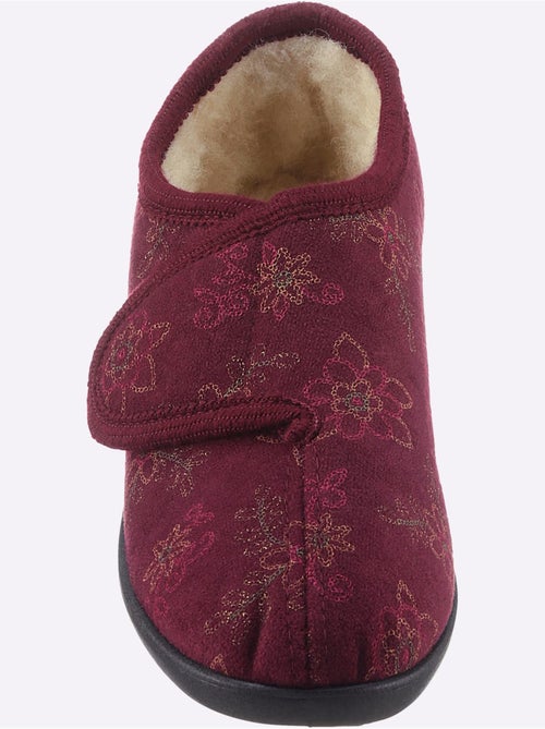 Chaussons doublés avec motif fleurettes et fermeture auto-agrippante - taille standard - witt - Kiabi Chaussons doublés avec motif fleurettes et fermeture auto-agrippante - taille standard - witt - Kiabi