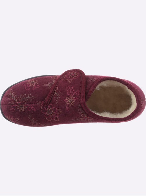 Chaussons doublés avec motif fleurettes et fermeture auto-agrippante - taille standard - witt - Kiabi Chaussons doublés avec motif fleurettes et fermeture auto-agrippante - taille standard - witt - Kiabi