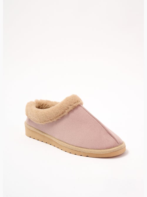Chaussons doux fourrés largeur confort - Afibel - Kiabi