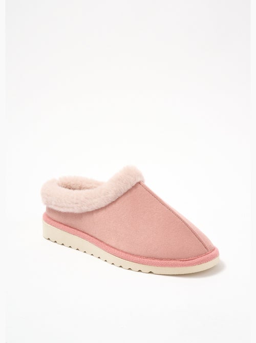 Chaussons doux fourrés largeur confort - Afibel - Kiabi