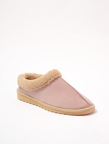 Chaussons doux fourrés largeur confort