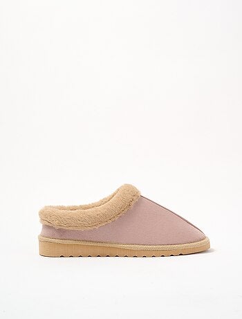 Chaussons doux fourrés largeur confort