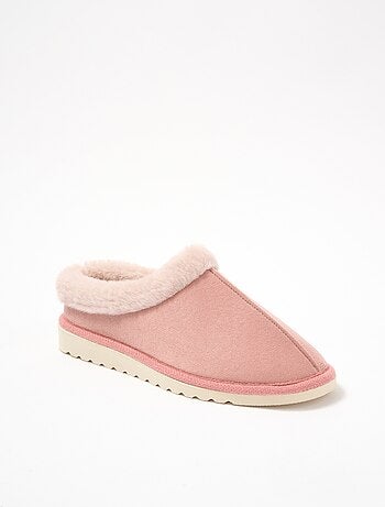 Chaussons doux fourrés largeur confort