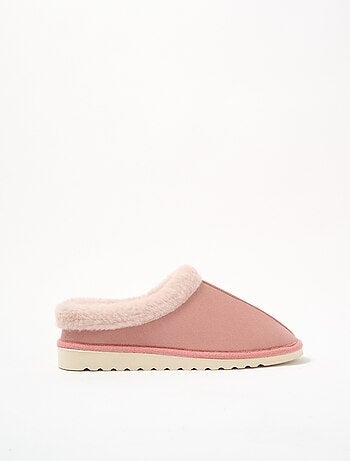 Chaussons doux fourrés largeur confort