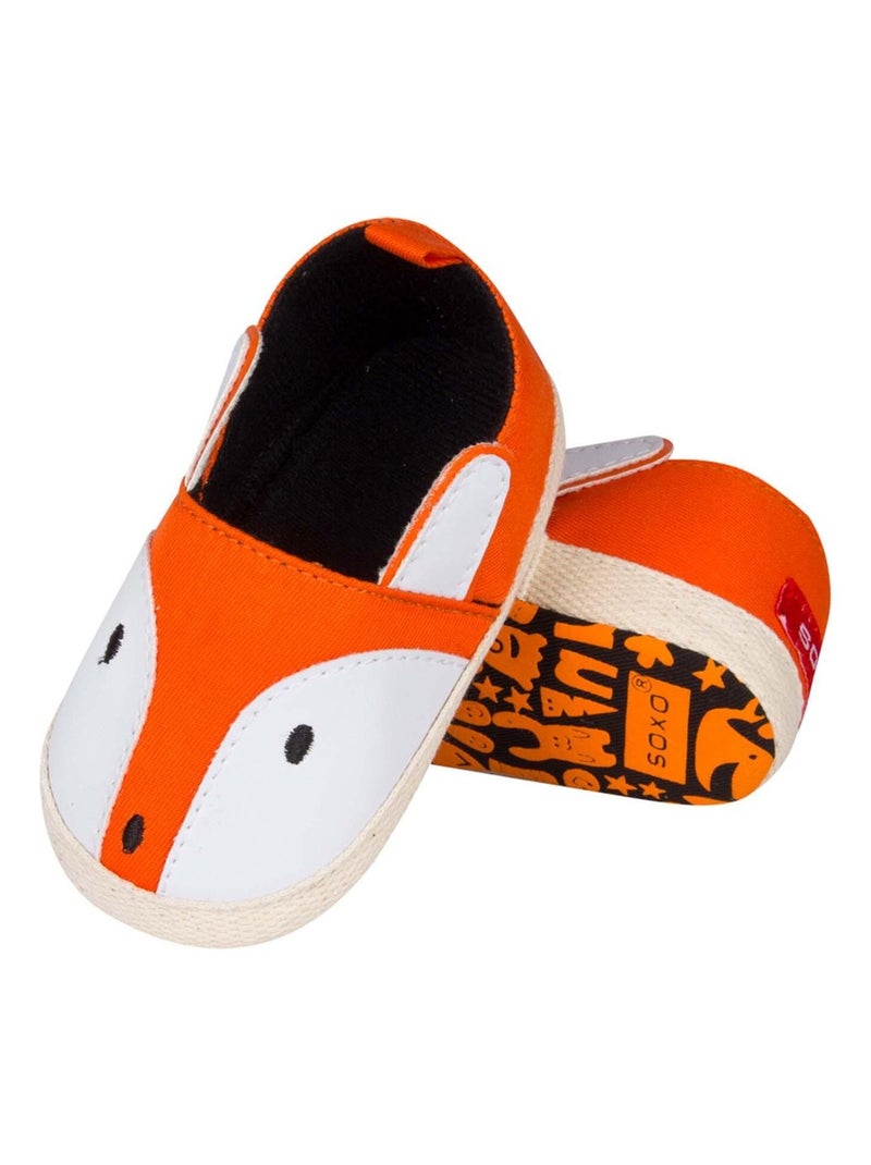Chaussons doux pour bébé, Renard Soxo Orange - Kiabi