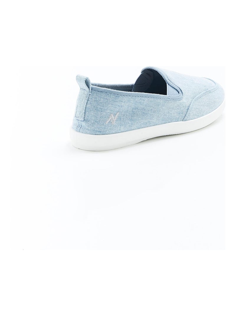 Chaussons effet chambray climatyl - damart Bleu - Kiabi