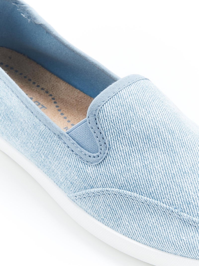 Chaussons effet chambray climatyl - damart Bleu - Kiabi