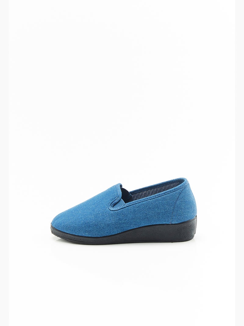 Chaussons effet jean - Damart Bleu - Kiabi