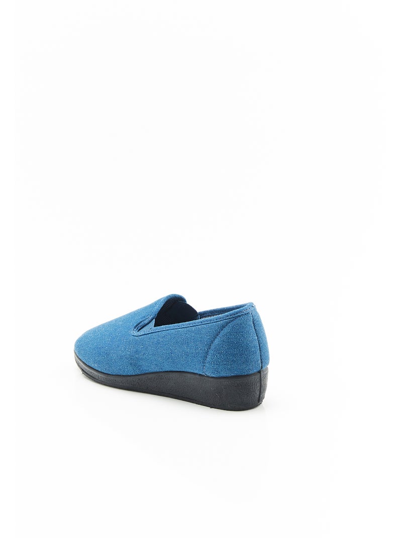 Chaussons effet jean - Damart Bleu - Kiabi