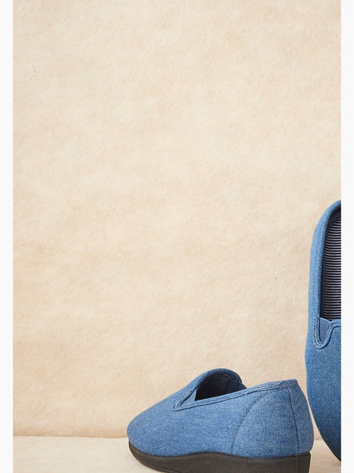 Chaussons effet jean - Damart - Kiabi