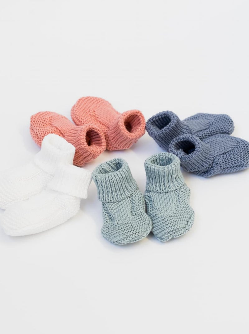 Chaussons en coton Bleu - Kiabi