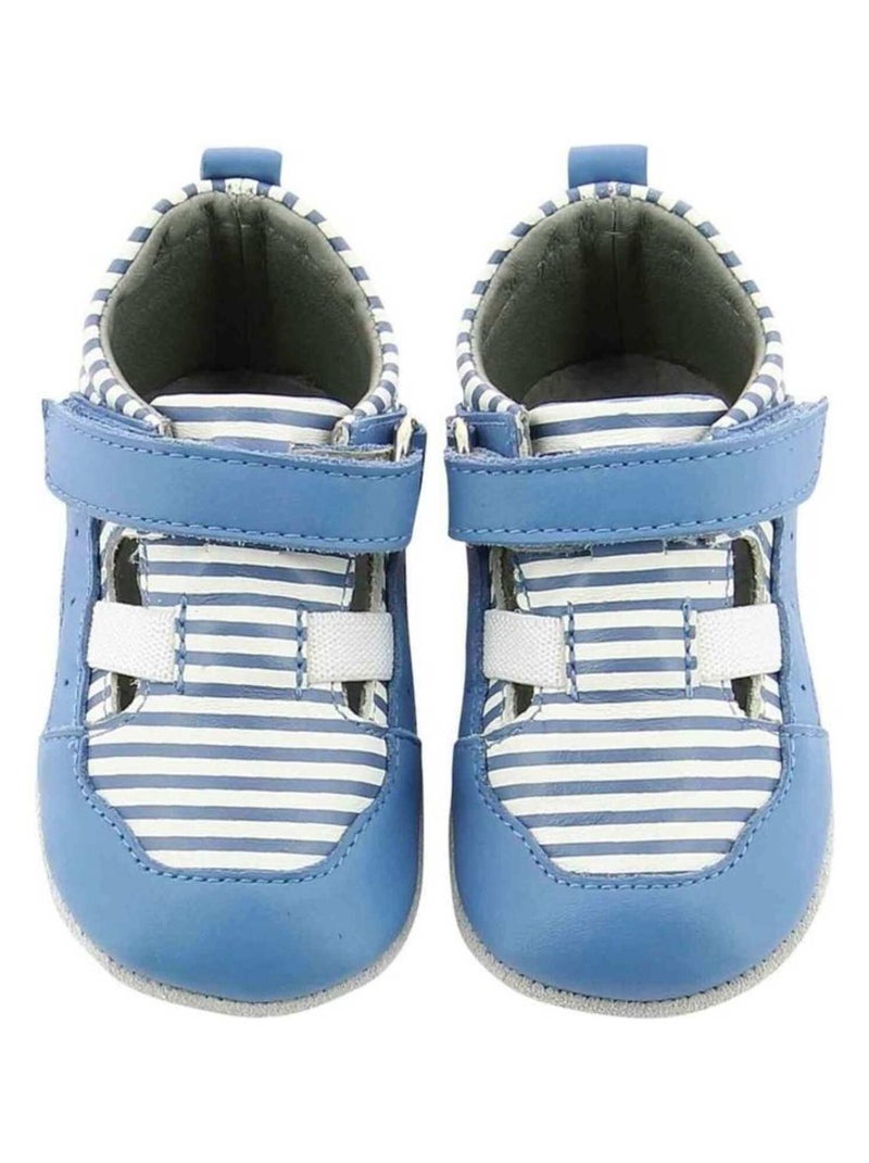 Chaussons en cuir Bleu - Kiabi