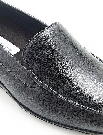 Chaussons en cuir grainé - Damart