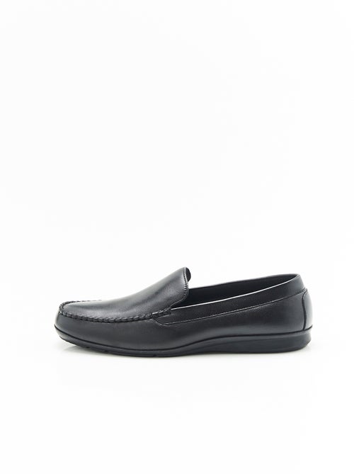 Chaussons en cuir grainé - Damart - Kiabi
