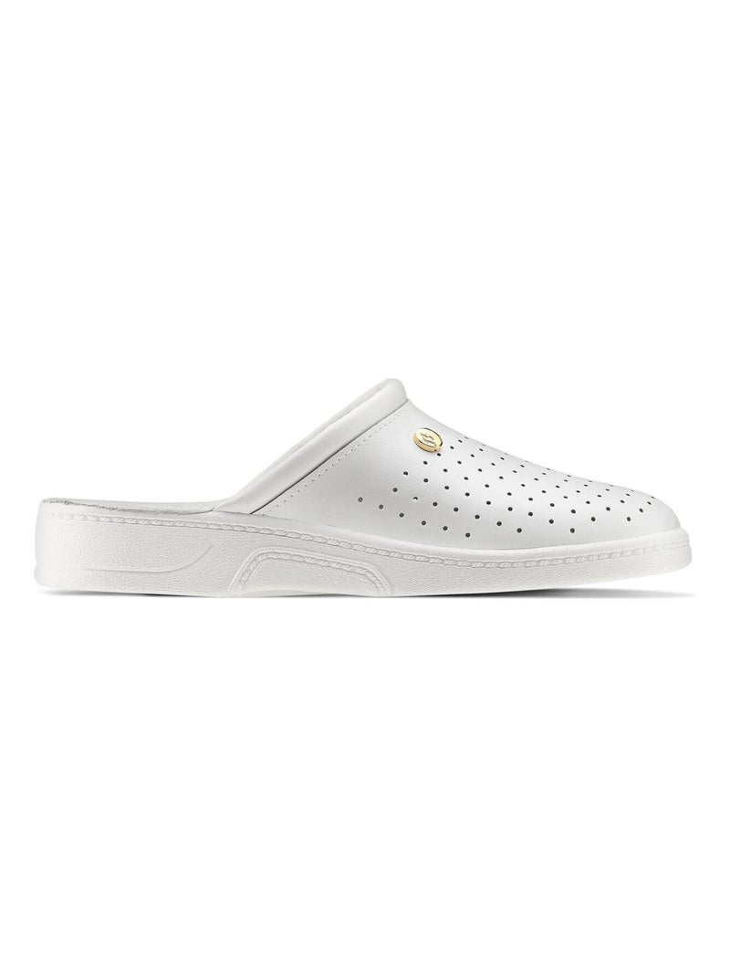 Chaussons en cuir véritable BATA Blanc - Kiabi
