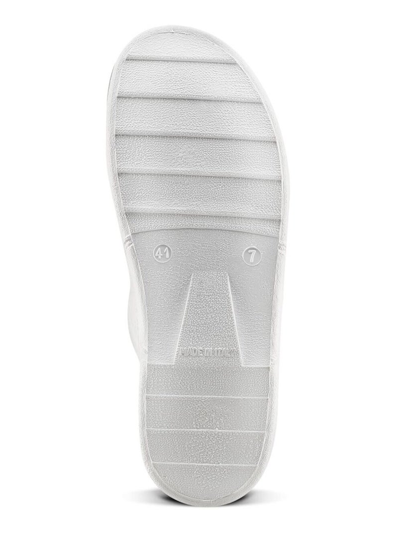 Chaussons en cuir véritable BATA Blanc - Kiabi