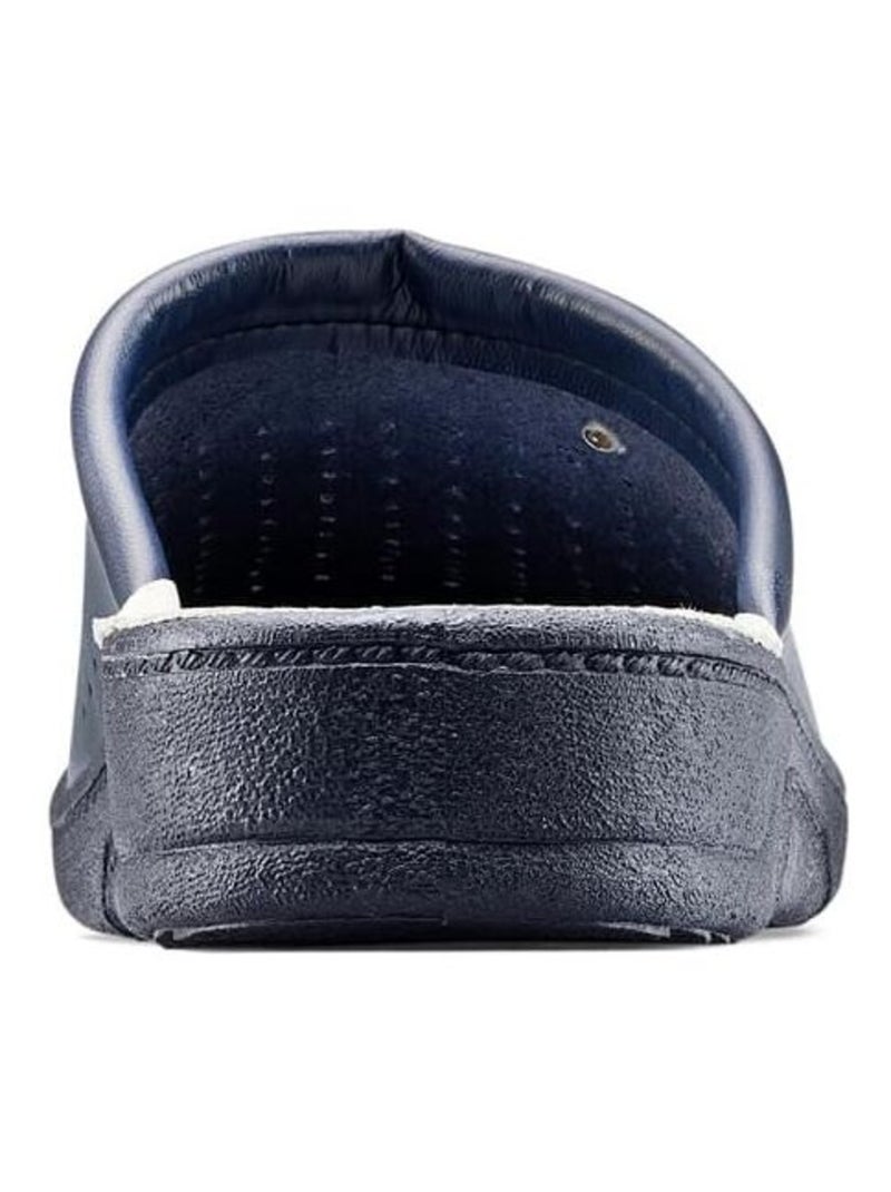 Chaussons en cuir véritable BATA Bleu - Kiabi