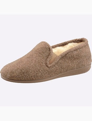 Chaussons chauds en feutre avec intérieur en laine et semelle en caoutchouc - taille standard - witt